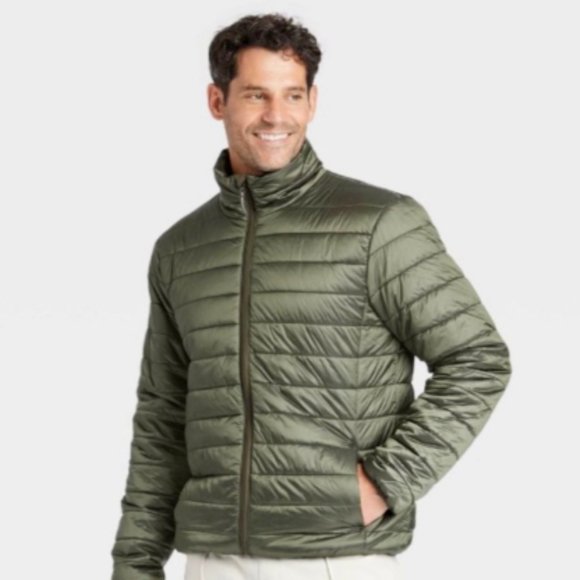 Goodfellow & Co Other - Goodfellow & Co Men's Size Small Olive Green Quilted Puffer Winter Coat